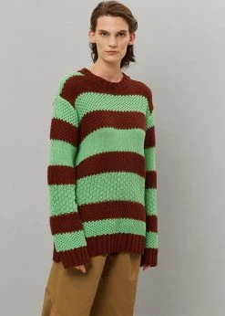Le Smoking CLOTHING Banks Sweater - Brown/Green