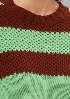 Le Smoking CLOTHING Banks Sweater - Brown/Green