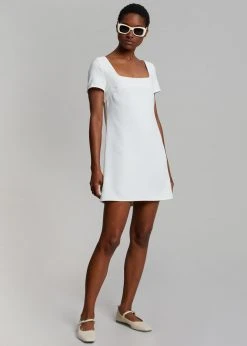The Frankie Shop Bardot Mini Dress - White