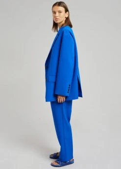 The Frankie Shop CLOTHING Bea Blazer - Cobalt