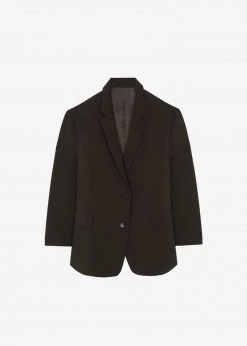 The Frankie Shop Bea Blazer - Dark Espresso CLOTHING 15 The Frankie Shop Bea Blazer - Dark Espresso CLOTHING
