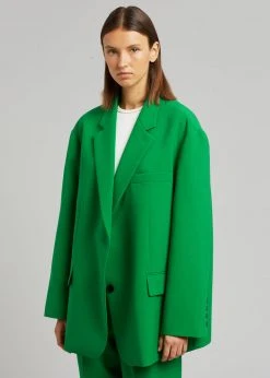 The Frankie Shop CLOTHING Bea Blazer - Kelly Green