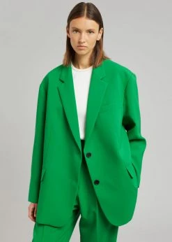 The Frankie Shop CLOTHING Bea Blazer - Kelly Green