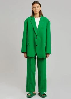 The Frankie Shop CLOTHING Bea Blazer - Kelly Green
