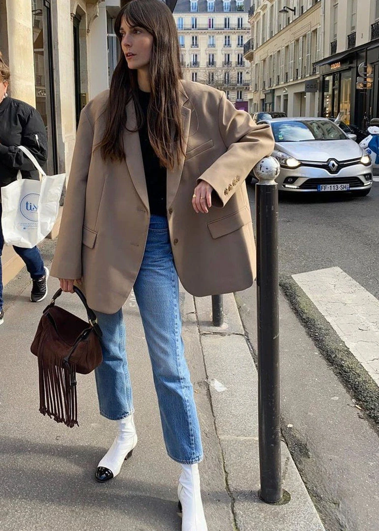 The Frankie Shop Bea Blazer - Latte 5 The Frankie Shop Bea Blazer - Latte