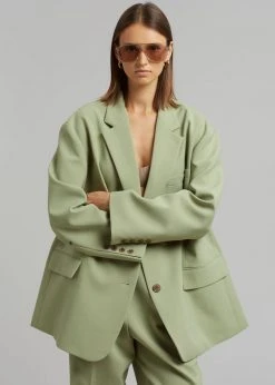 The Frankie Shop Bea Blazer - Sage CLOTHING 17 The Frankie Shop Bea Blazer - Sage CLOTHING