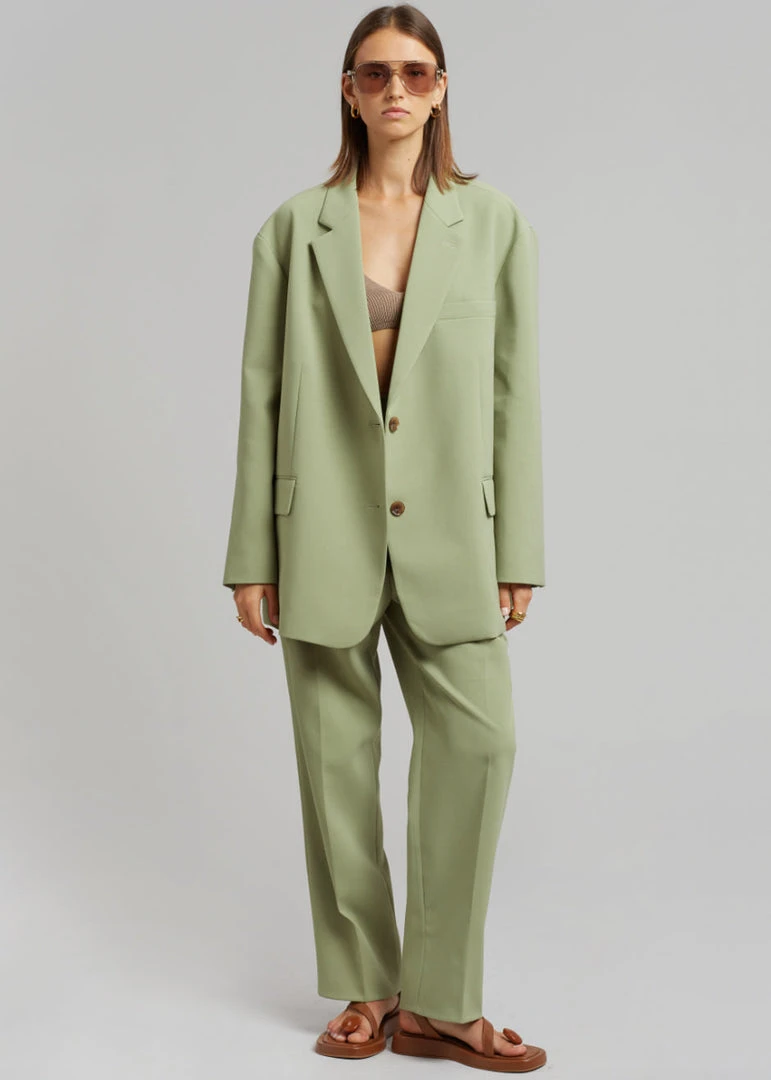 The Frankie Shop Bea Blazer - Sage CLOTHING 3 The Frankie Shop Bea Blazer - Sage CLOTHING