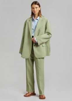 The Frankie Shop Bea Blazer - Sage CLOTHING
