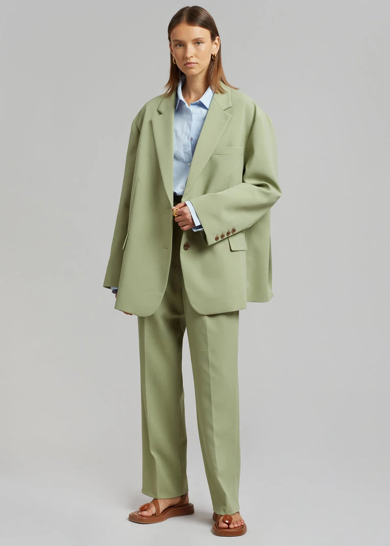 The Frankie Shop Bea Blazer - Sage CLOTHING 2 The Frankie Shop Bea Blazer - Sage CLOTHING