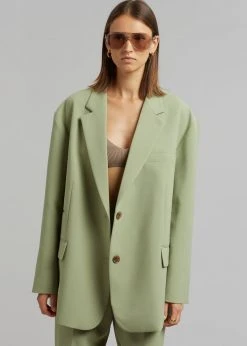 The Frankie Shop Bea Blazer - Sage CLOTHING 15 The Frankie Shop Bea Blazer - Sage CLOTHING