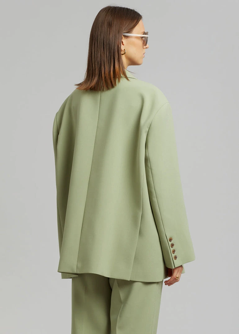 The Frankie Shop Bea Blazer - Sage CLOTHING 9 The Frankie Shop Bea Blazer - Sage CLOTHING