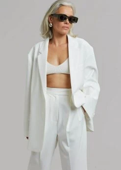 The Frankie Shop CLOTHING Bea Blazer - White