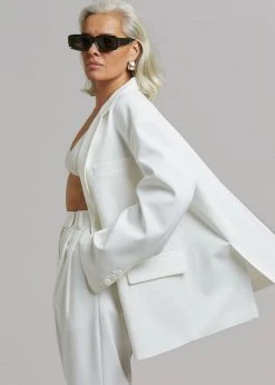 The Frankie Shop CLOTHING Bea Blazer - White
