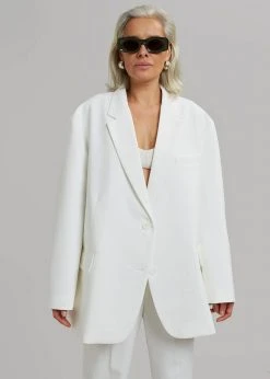 The Frankie Shop CLOTHING Bea Blazer - White