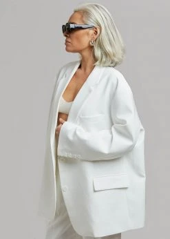 The Frankie Shop CLOTHING Bea Blazer - White