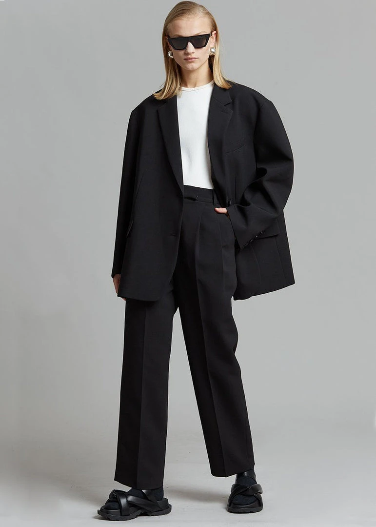 The Frankie Shop CLOTHING Bea Suit Pants - Black 2 The Frankie Shop CLOTHING Bea Suit Pants - Black