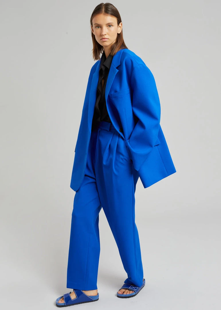 The Frankie Shop Bea Suit Pants - Cobalt 7 The Frankie Shop Bea Suit Pants - Cobalt