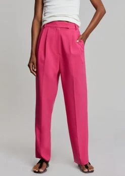 The Frankie Shop Bea Suit Pants - Fuchsia