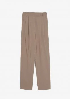 The Frankie Shop Bea Suit Pants - Latte CLOTHING