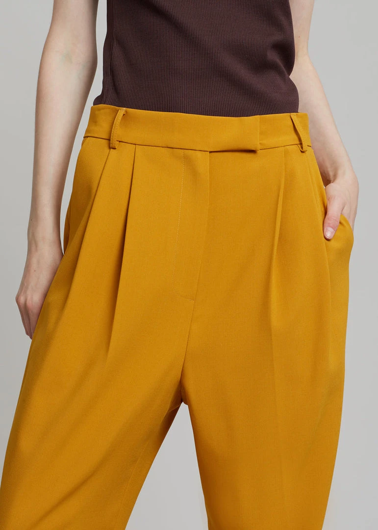 The Frankie Shop CLOTHING Bea Suit Pants - Mustard 5 The Frankie Shop CLOTHING Bea Suit Pants - Mustard