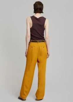The Frankie Shop CLOTHING Bea Suit Pants - Mustard 14 The Frankie Shop CLOTHING Bea Suit Pants - Mustard