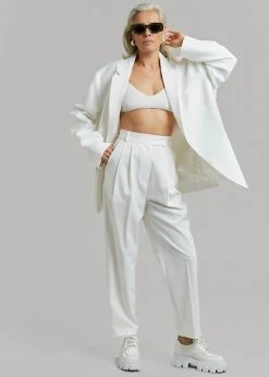 The Frankie Shop Bea Suit Pants - White