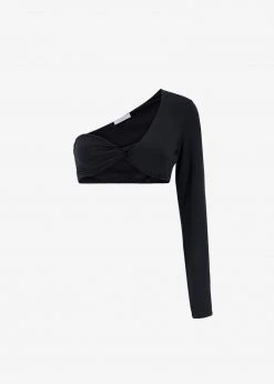 Beaufille Cropped Kuma Blouse - Black CLOTHING 7 Beaufille Cropped Kuma Blouse - Black CLOTHING