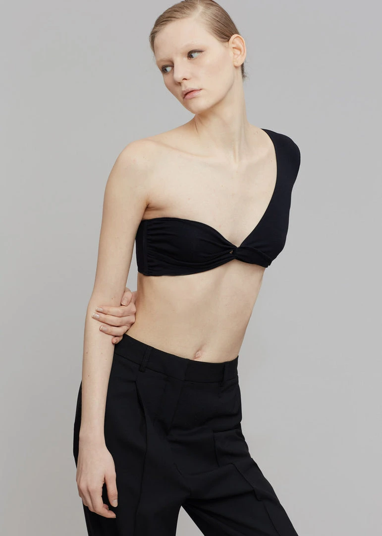 Beaufille Cropped Kuma Blouse - Black CLOTHING 2 Beaufille Cropped Kuma Blouse - Black CLOTHING