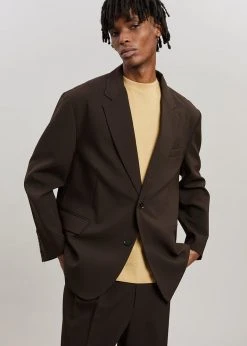 The Frankie Shop Beo Blazer - Dark Espresso Men 9 The Frankie Shop Beo Blazer - Dark Espresso Men