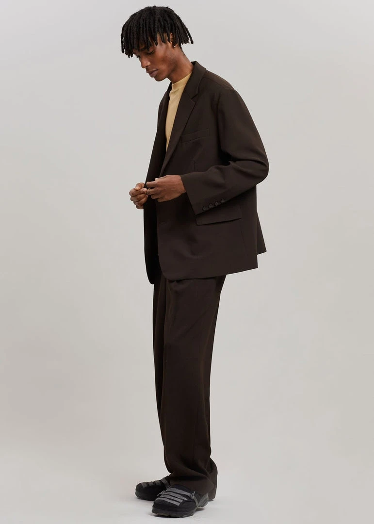 The Frankie Shop Beo Blazer - Dark Espresso Men 4 The Frankie Shop Beo Blazer - Dark Espresso Men