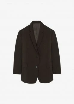 The Frankie Shop Beo Blazer - Dark Espresso Men 13 The Frankie Shop Beo Blazer - Dark Espresso Men