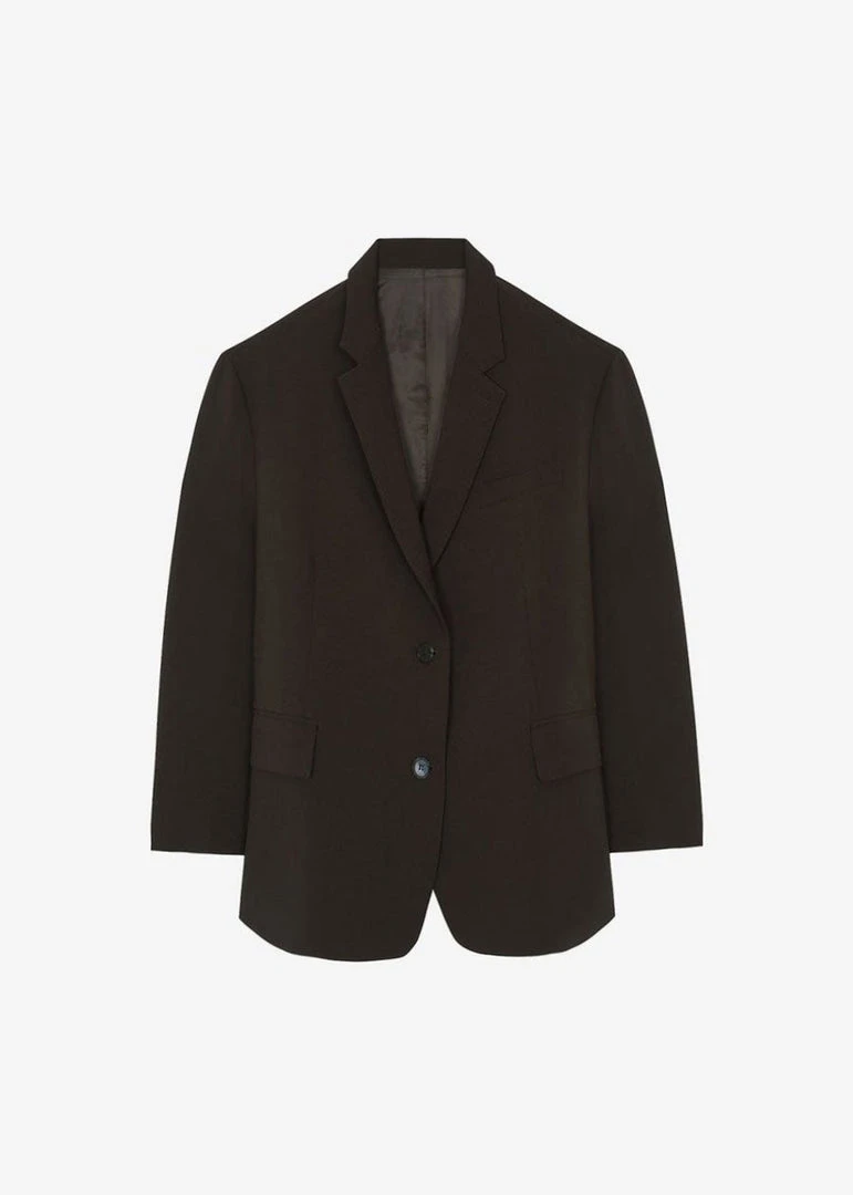 The Frankie Shop Beo Blazer - Dark Espresso Men 7 The Frankie Shop Beo Blazer - Dark Espresso Men