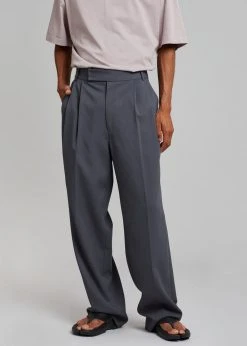 The Frankie Shop Men Beo Suit Pants - Charcoal