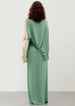 Bevza Cape And Sail Collar Dress - Mint Green CLOTHING