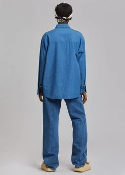 Siento Beya Denim Shirt - Medium Wash