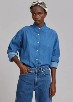 Siento Beya Denim Shirt - Medium Wash