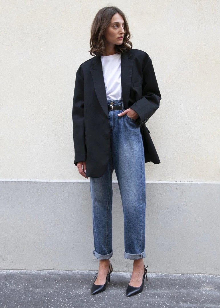 The Frankie Shop Frankie Oversized Boyfriend Blazer - Black CLOTHING 2 The Frankie Shop Frankie Oversized Boyfriend Blazer - Black CLOTHING