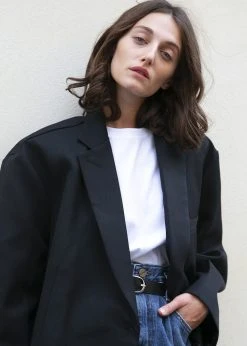 The Frankie Shop Frankie Oversized Boyfriend Blazer - Black CLOTHING 14 The Frankie Shop Frankie Oversized Boyfriend Blazer - Black CLOTHING