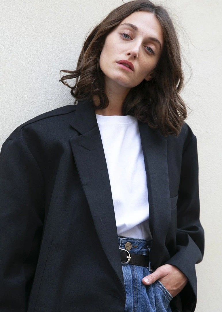 The Frankie Shop Frankie Oversized Boyfriend Blazer - Black CLOTHING 6 The Frankie Shop Frankie Oversized Boyfriend Blazer - Black CLOTHING