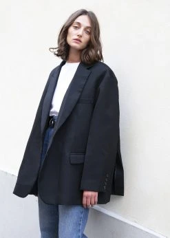 The Frankie Shop Frankie Oversized Boyfriend Blazer - Black CLOTHING 15 The Frankie Shop Frankie Oversized Boyfriend Blazer - Black CLOTHING