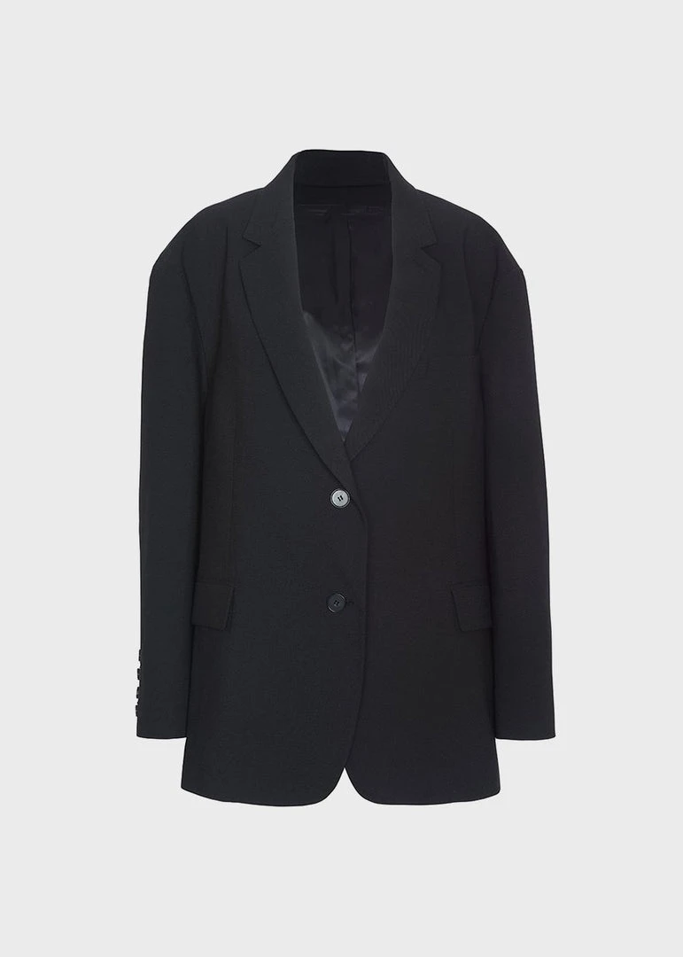 The Frankie Shop Frankie Oversized Boyfriend Blazer - Black CLOTHING 9 The Frankie Shop Frankie Oversized Boyfriend Blazer - Black CLOTHING