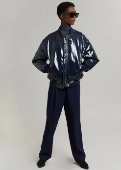 Blessd Blake Patent Bomber - Navy 11 Blessd Blake Patent Bomber - Navy