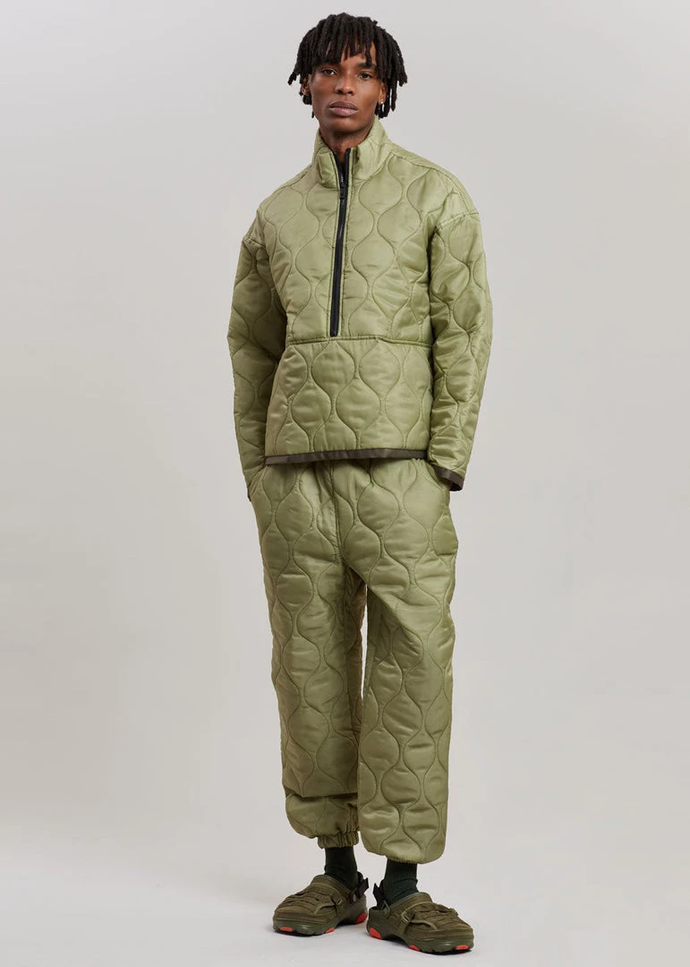 The Frankie Shop Brant Quilted Joggers - Moss Green 7 The Frankie Shop Brant Quilted Joggers - Moss Green
