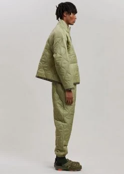 The Frankie Shop Brant Quilted Joggers - Moss Green 27 The Frankie Shop Brant Quilted Joggers - Moss Green