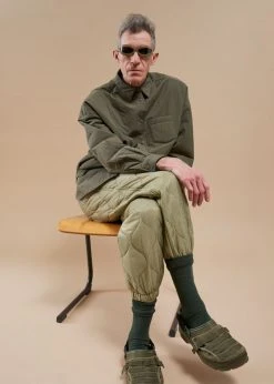 The Frankie Shop Brant Quilted Joggers - Moss Green 33 The Frankie Shop Brant Quilted Joggers - Moss Green