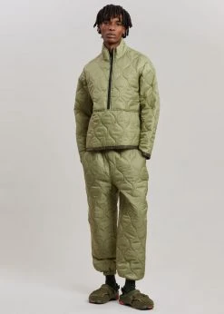 The Frankie Shop CLOTHING Brant Quilted Pullover - Moss Green 24 The Frankie Shop CLOTHING Brant Quilted Pullover - Moss Green