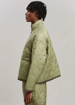 The Frankie Shop CLOTHING Brant Quilted Pullover - Moss Green 27 The Frankie Shop CLOTHING Brant Quilted Pullover - Moss Green