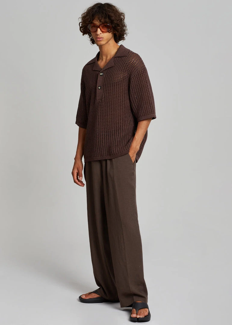 The Frankie Shop Brax Pants - Brown Men 8 The Frankie Shop Brax Pants - Brown Men