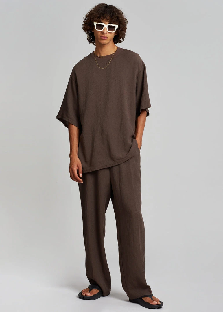 The Frankie Shop Brax Pants - Brown Men 6 The Frankie Shop Brax Pants - Brown Men