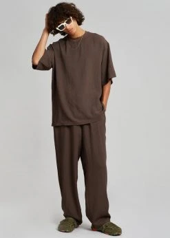 The Frankie Shop Men Brax Tee - Brown 16 The Frankie Shop Men Brax Tee - Brown